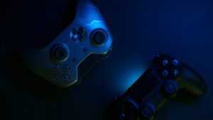 A gamer experiencing the advanced graphics and immersive gameplay of a next-gen console game, illustrating the future of console gaming.