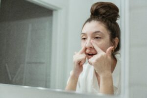 exfoliate before or after washing face